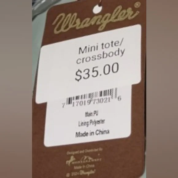 Wrangler Black Mini Tote Bag - Picture 6 of 6
